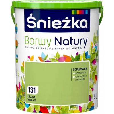 Śnieżka Latexová barva na zeď 5 l 131 Zelený čaj mat
