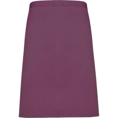 Premier zástěra Colours PR151 do pasu krátká aubergine