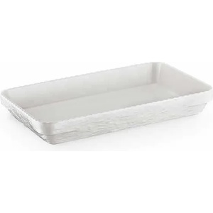Kulsan KN-Плато правоъгълно OLIE(36.5x24x5, 2см)(21136)БЯЛО (0136633)