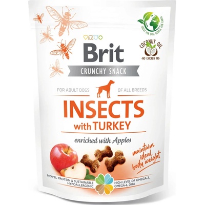 Brit Crunchy Snack Insects with Turkey and Apples 200 g