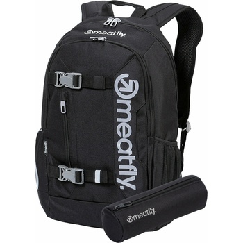 MEATFLY раница Basejumper Black 22 L + МОЛИВНИК БЕЗПЛАТНО | Черна | Обем 22 L Meatfly | Cheren | Момчешки | ONE SIZE