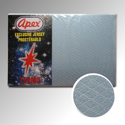 Apex termo prostěradlo jersey Světle modré 180x200