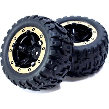 BlackZon Nalepené gumy 1/16 MT Zlaté 2pcs