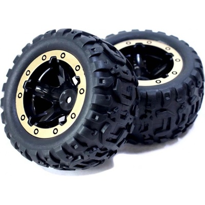 BlackZon Nalepené gumy 1/16 MT Zlaté 2pcs