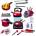 LEAN Toys Kitchen Set Pots Food Battery Operated Hob Accessories 36 pcs