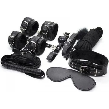 Toyz4Lovers Бондидж комплект от 8 части Top Bondage Kit черен