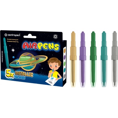 Centropen Air Pens Metalic 1590 5 ks