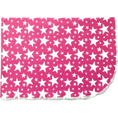 GADEO Letní deka do kočáru STARS fuchsia