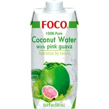 Foco Kokosová voda s ružovou guávou 0,5 l