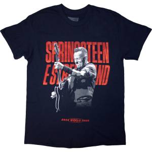Bruce Springsteen Tour '24 Guitar Photo (Back Print & Ex-Tour) Navy Blue M Риза (SPRINGTS24MN02)