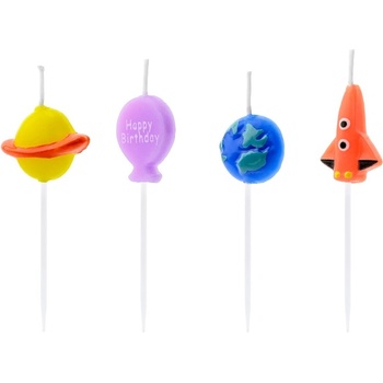 Party Deco Свещички за Рожден Ден "Космос