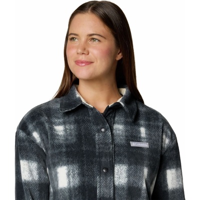 Columbia BENTON SPRINGS SHIRT JACKET II tmavo sivá sivá biela