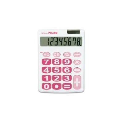 MILAN Calculator 8 positions big keys white MILAN