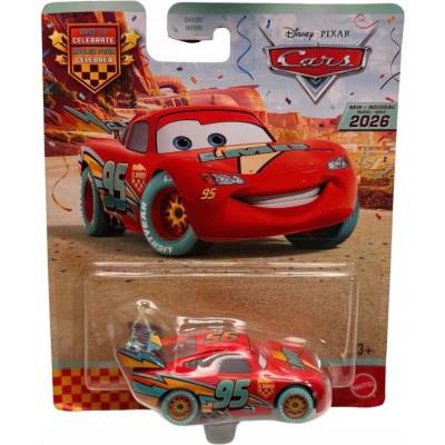 AUTÁ ZYGZAK MCQUEEN PRETEKY NA OSLAVU MATTEL AUTÍČKO NOVÉ 1:55