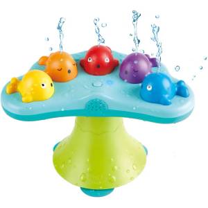 HaPe International Детска играчка HaPe International - Музикален фонтан с разноцветни китове (H0218)