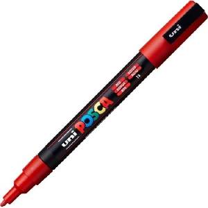 uni PC-3M Химикалка 0, 9 - 1, 3 mm 15 Red 1 бр (60.1315)