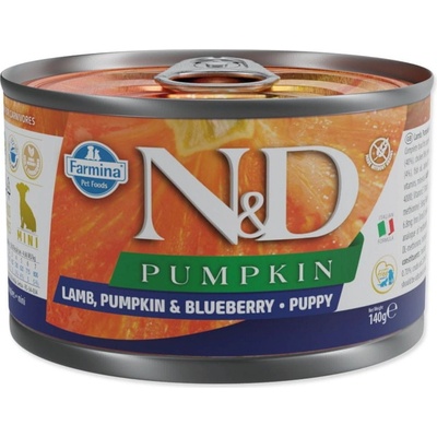 N&D Dog Pumpkin Puppy Lamb & Blueberry 140 g
