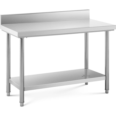 Royal Catering Работна маса от неръждаема стомана - 120 x 60 см - повдигната - капацитет 137 кг RCWT-120X60SB (RCWT-120X60SB)