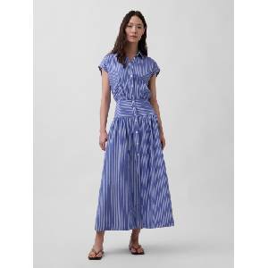 GAP Ризени поплинени макси рокли GAP GAP | Sin | ЖЕНИ | XXS