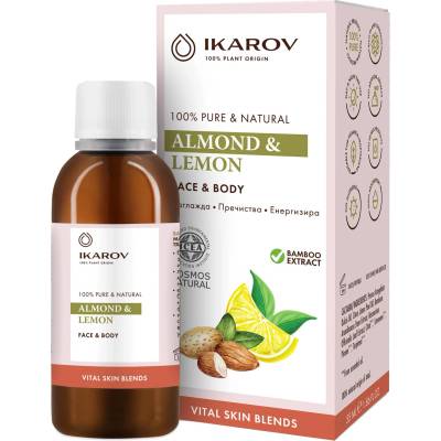 Ikarov Маслен бленд за лице и тяло, бадем и лимон, 55 ml