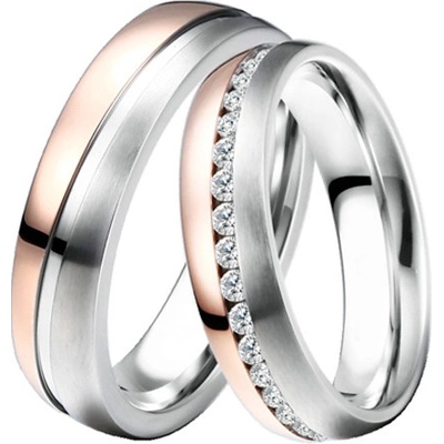ST-88078 Ocelové snubní prsteny