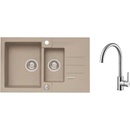 Sety kuchynských drezov a batérií Set Alveus Rock 70 + Elza