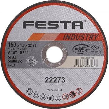 Festa Kotouč řezný 150 x 1,6 x 22,2 mm 22273