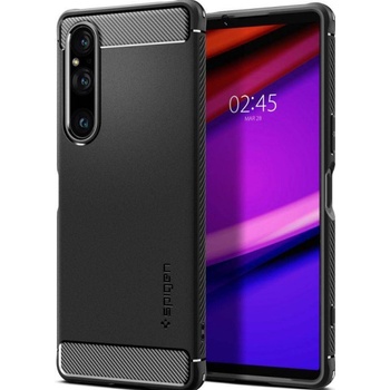 Spigen Калъф Spigen - Rugged Armor, Sony Xperia 1 V, черен (8809896745482)