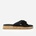 Wheres That From Сандали на платформа Wheres That From Where’s Knotted Open Toe Low Wedge Sandal - Black Suede