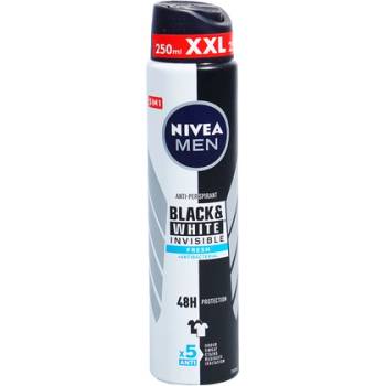 Nivea Мъжки део спрей Invisible on Black and White Active XL 250мл