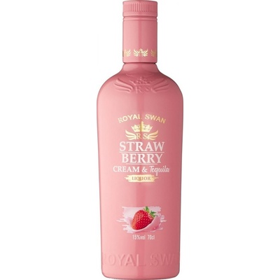 Royal Swan Strawberry Cream Tequila 15% 0,7 l (holá láhev)