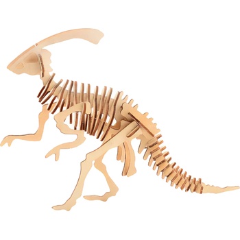 Johntoy Дървен 3D пъзел "Динозаври" - Parasaurolophos (26096-2)
