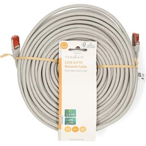 Nedis CCGL85220GY300 UTP / FTP Cat6 пач кабел, RJ45 с позлатени конектори, 10/100/1000 Mbit/s, дължина 30 m (CCGL85220GY300)