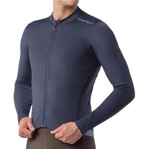 Castelli Мъжка фланелка с дълъг ръкав за колоездене Castelli Espresso Thermal 2 Jersey Cycling jersey - Twilight Blue - размер XXL (056-4296-0315)