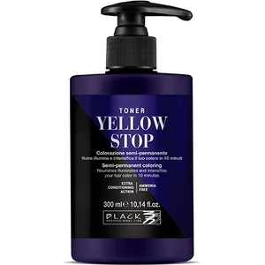 Black Professional Toner Semi-permanent Hair Colour 300 ml полутрайна боя Yellow Stop
