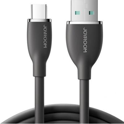 Joyroom SA29-AC3 silikónový nabíjací a dátový, USB-A/USB-C na iPhone/iPad/MacBook/AirPods, 1,2m, černý