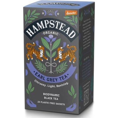 Hampstead Černý čaj Earl Grey s bergamotem bio 20 x 2 g