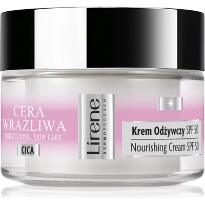 Lirene Sensitive skin хидратиращ крем за чувствителна кожа на лицето SPF 50 50ml