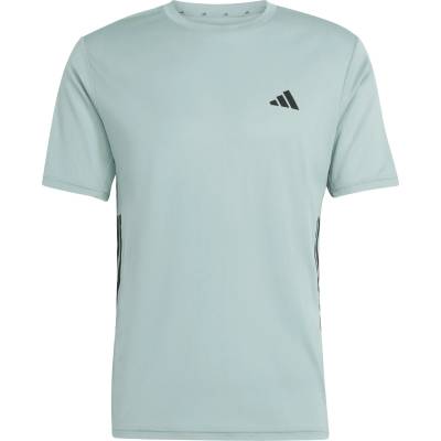 adidas Мъжка спортна тениска adidas WE Base 3-Stripes Tee Sport shirt - Wonder Sage / Black - размер XXL (216-8714-0815)