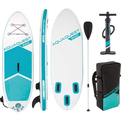 Intex SUP board max. 90 kg inflatable stand up paddle board ideal for children and teenagers 244x76x13 cm paddling board incl. air pump and carrying bag (68241NP) - Intex