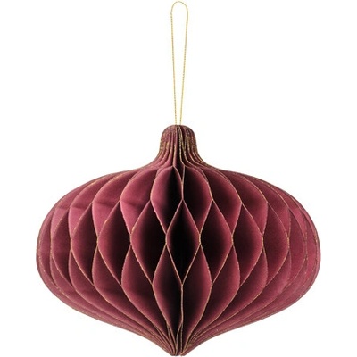 PartyDeco Oval bordový 15 cm