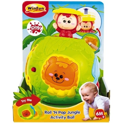 Míček veselý se zvířátkem 13 cm