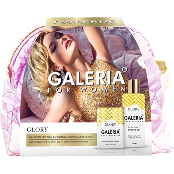 Galeria Комплект Glory - Тоалетна вода и Душ гел, 50 + 200 ml + Несесер