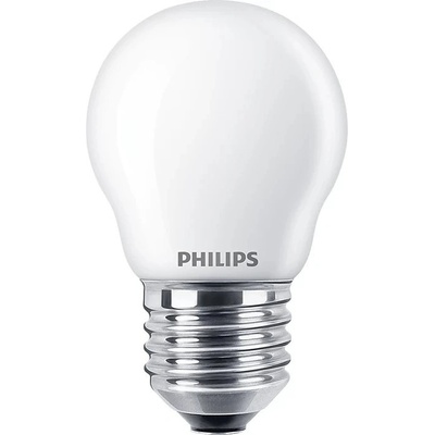 Philips LED žiarovka Ball E27 P45 3,4W = 40W 470lm 2700 Warm Filament Milky Dimmable