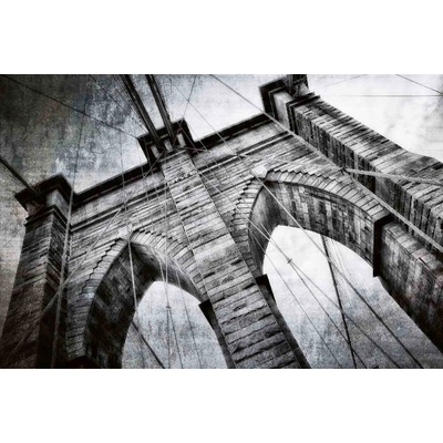 Dimex MS-5-3001 Vliesová fototapeta Monochromatický Brooklynský most rozměry 375 x 250 cm