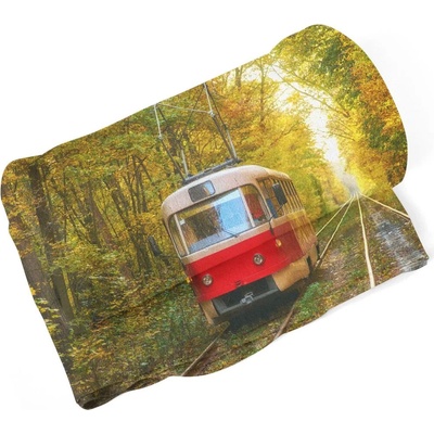 Sablio Deka Červená tramvaj v lese 190x140
