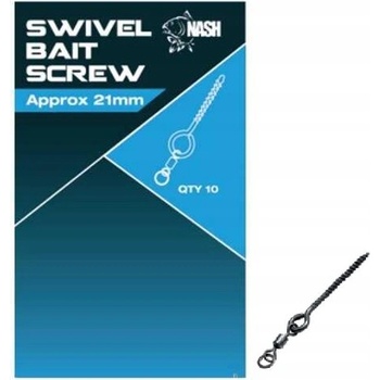 Kevin Nash Swivel Bait Screw 21mm držáky nástrah 10ks