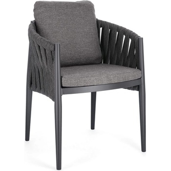 Bizzotto Градински стол JACINTA 63x60x87 cm. антрацит (0663481)