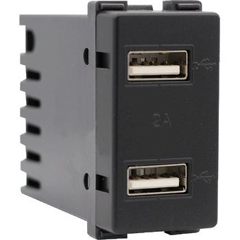 ELMARK Lecce КОНТАКТ ДВОЕН usb АНТРАЦИТ (27014)