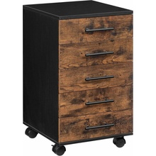 Vasagle Dovi 69 cm hnedý čierny